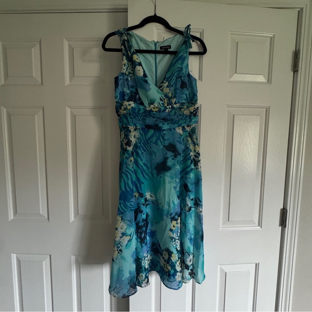 George Blue Floral Midi Dress